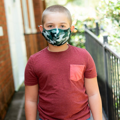 Camo Adjustable Kids' Face Mask