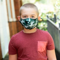 Camo Adjustable Kids' Face Mask