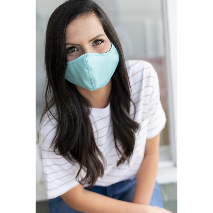 Mint Adjustable Adult Face Mask