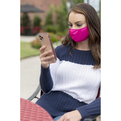 Hot Pink Adjustable Adult Face Mask