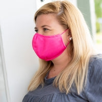 Hot Pink Adjustable Adult Face Mask