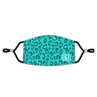 Personlize your Teal Leopard Adult Adjustable Mask