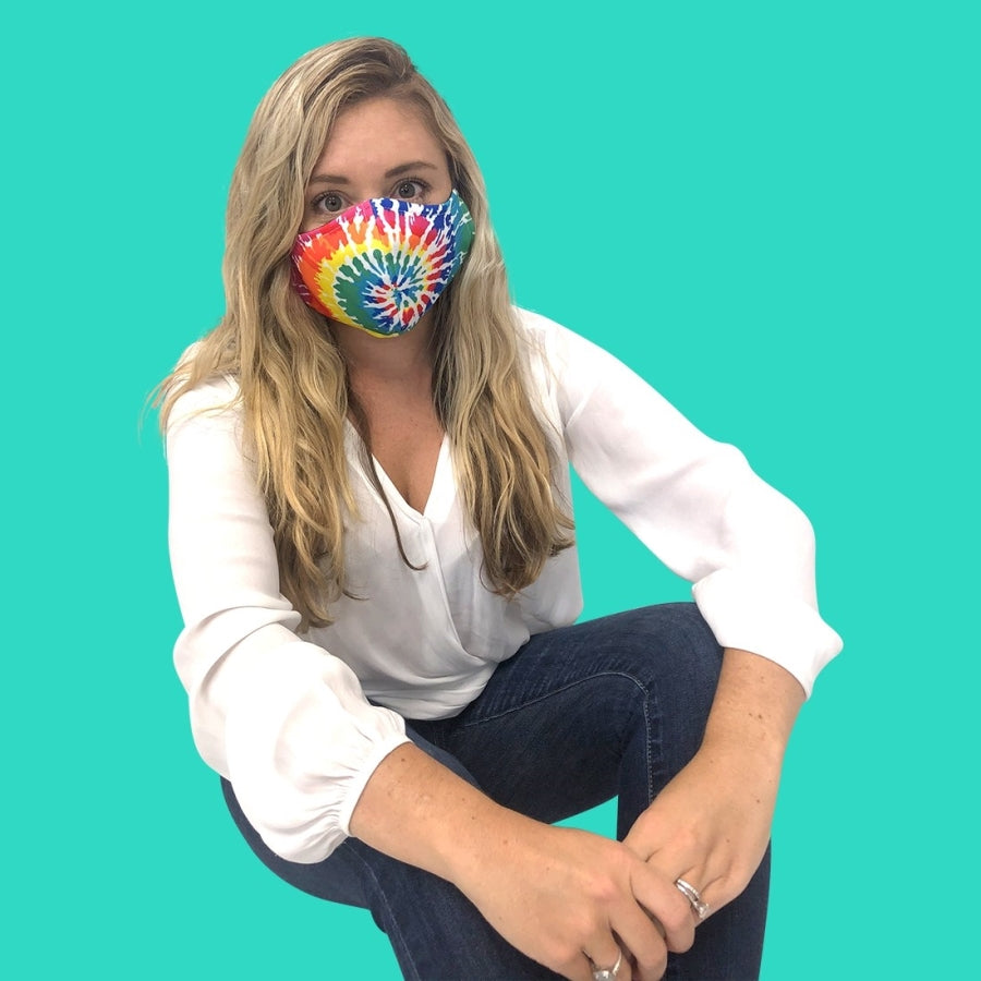 Tie Dye Adjustable Adult Face Mask