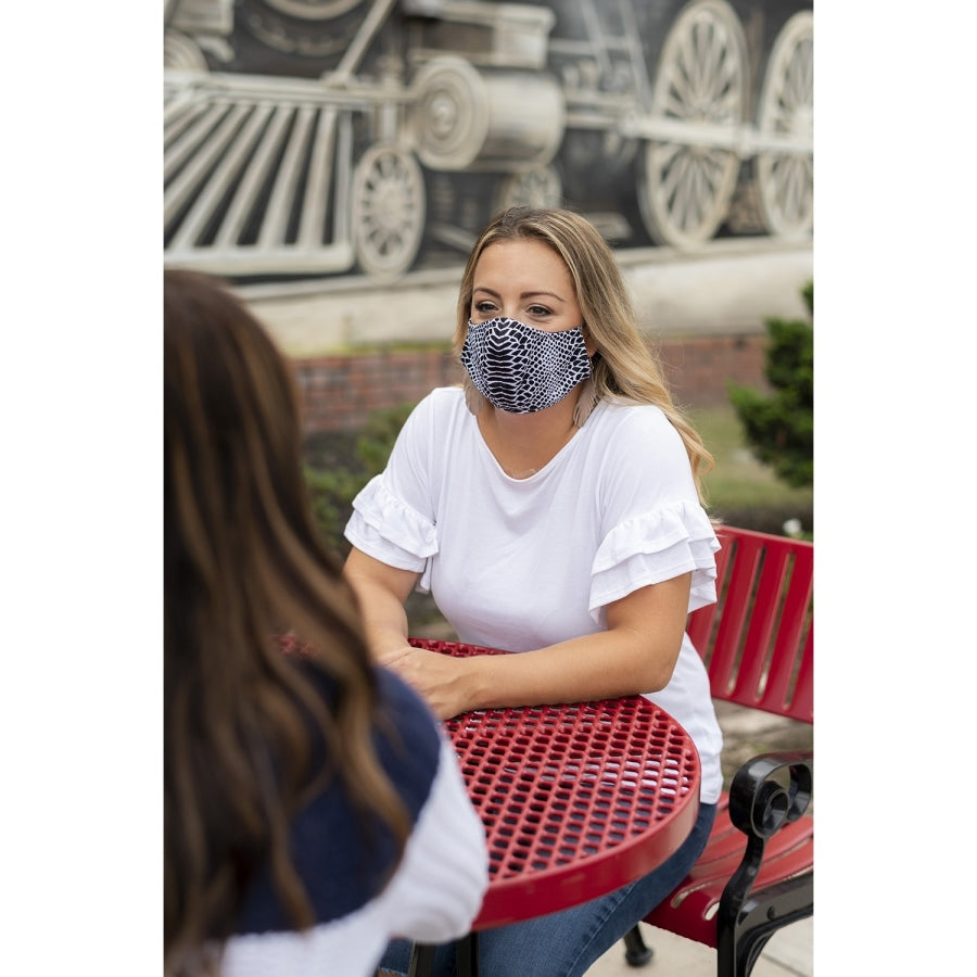 Snakeskin Adjustable Adult Face Mask