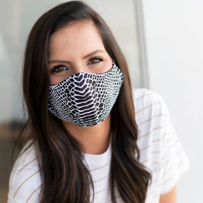 Snakeskin Adjustable Adult Face Mask