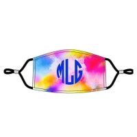 Good Vibes Tie Dye Personalized Adult Adjustable Mask
