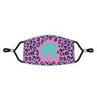 Hot Pink Leopard Personalized Adult Adjustable Mask