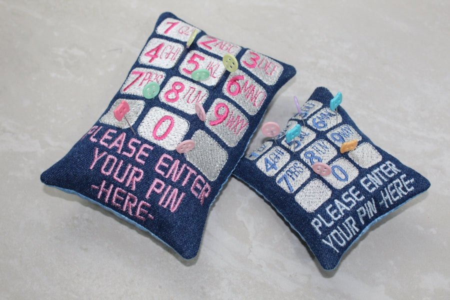 Enter Your Pin Pincushion SET