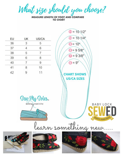 Daisy Espadrille Shoe Kit