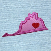 Virginia State Puzzle Quilt Applique