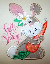 Spring Bunny Applique