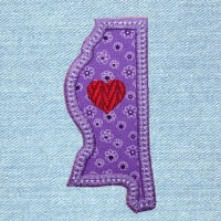 Mississippi State Puzzle Quilt Applique