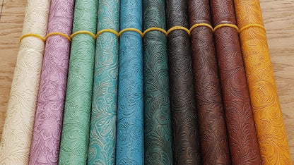 10 Colors Western Faux Leathers