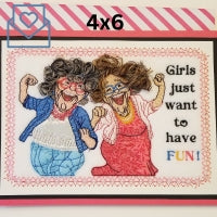 Happy Golden Girls CARD SIZE 4x6