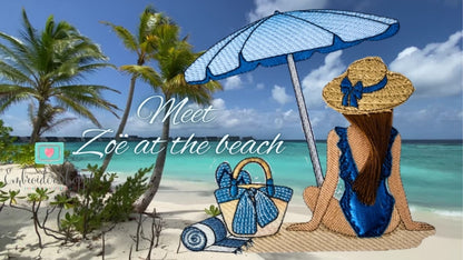 Zoe At the Beach (2 Sizes)