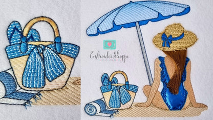 Zoe At the Beach (2 Sizes)