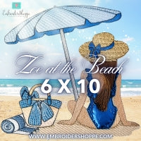 Zoe At The Beach 6x10