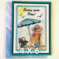 Zoe At The Beach 4x6