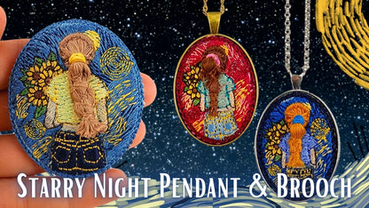 Starry Night Pendant & Brooch