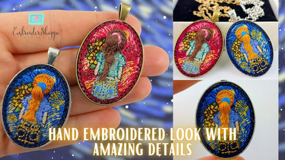 Starry Night Pendant & Brooch
