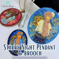 Starry Night Pendant & Brooch