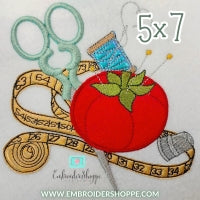 5 x 7 3D Tomato Pincushion Fun