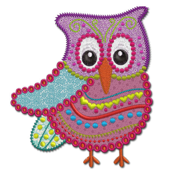 Crazy Owl Applique