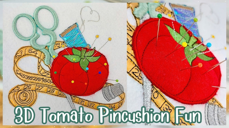 4 x 6 3D Tomato Pincushion Fun