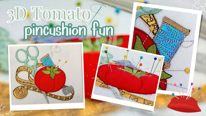 4 x 6 3D Tomato Pincushion Fun