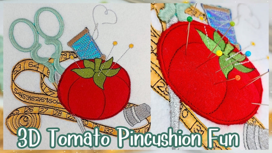 4 x 6 3D Tomato Pincushion Fun