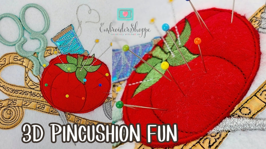4 x 6 3D Tomato Pincushion Fun