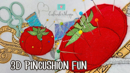 4 x 6 3D Tomato Pincushion Fun