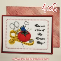 4 x 6 3D Tomato Pincushion Fun