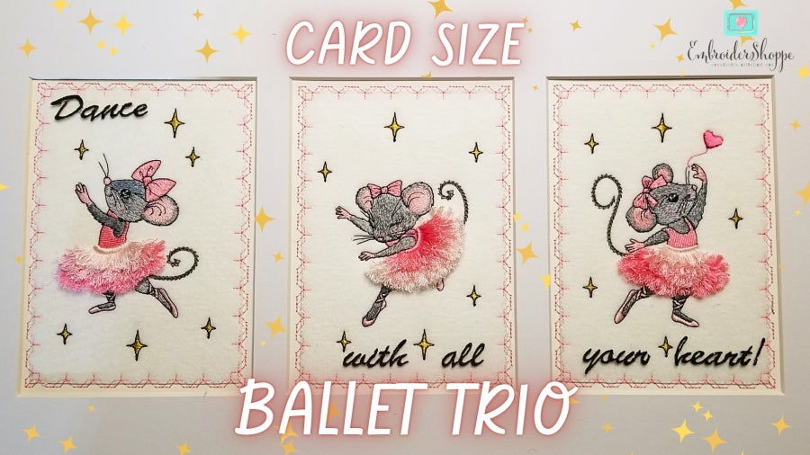 4 x 6 Ballet Trio Designs