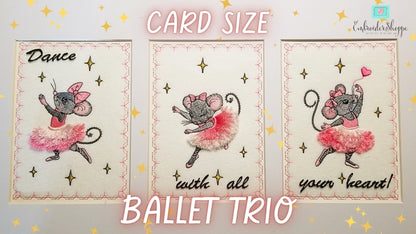 4 x 6 Ballet Trio Designs