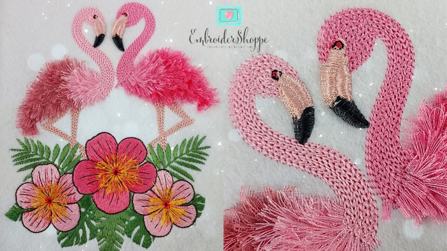 5 x 7 Flamingo Dance