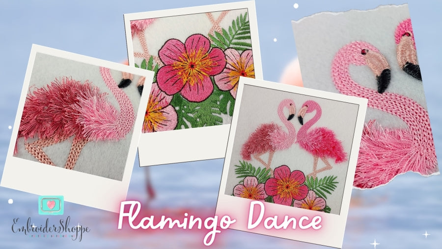 4 x 6 Flamingo Dance