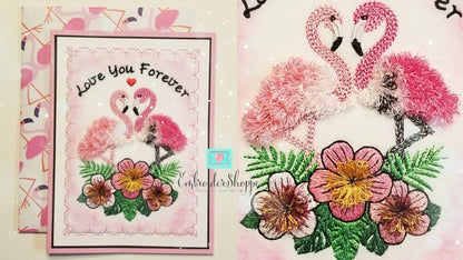 4 x 6 Flamingo Dance