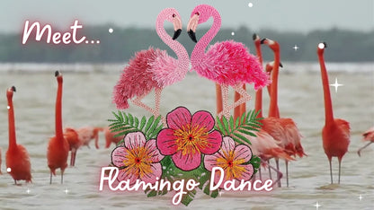 4 x 6 Flamingo Dance