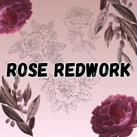 Redwork Roses