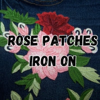 ROSES PATCHES Iron On