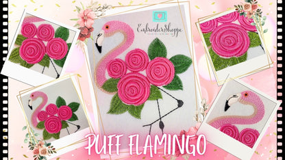 6 x 10 Puff Flamingo