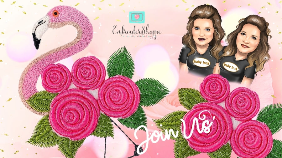 6 x 10 Puff Flamingo