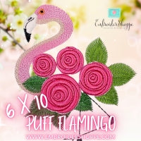 6 x 10 Puff Flamingo