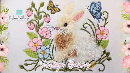 8 x 12 Vintage Bunny