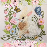 5 x 7 Vintage Bunny