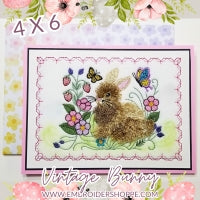 4 x 6 Vintage Bunny