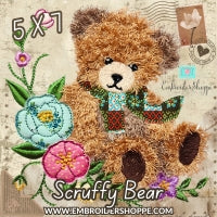 5 x 7 Scruffy Bear