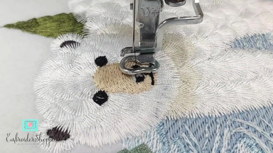 6 x 10 Fringed Frosty