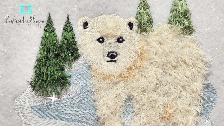 6 x 10 Fringed Frosty